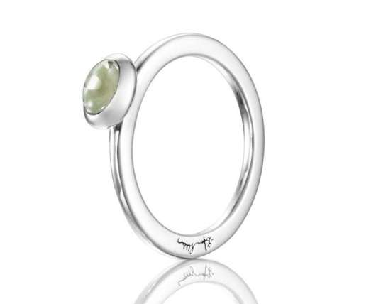 Efva Attling Love Bead Ring - Green Quartz