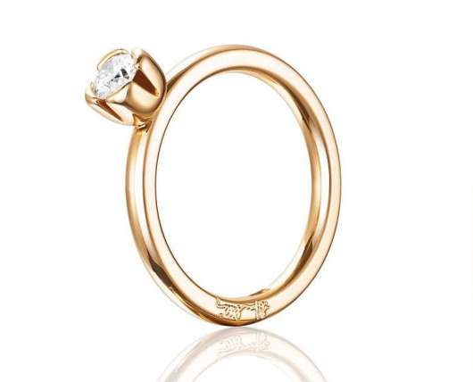 Efva Attling - Love Bead Wedding Ring 0.30 ct Gold