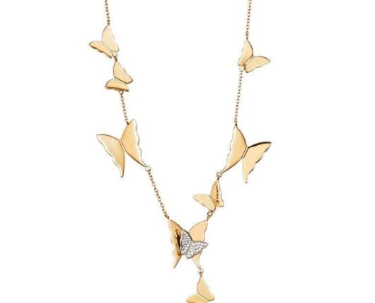 Efva Attling Miss Butterfly Air & Stars Necklace