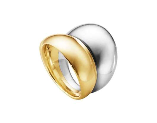 Georg Jensen Curve Ring Silver & Guld
