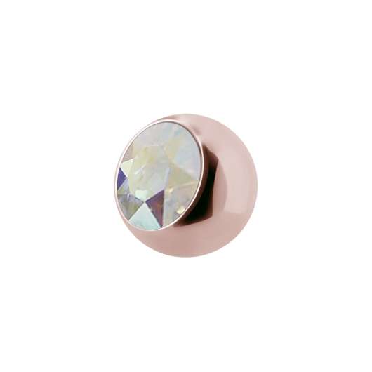 Jewelled balls - 1,6 mm - Roséguld - Regnbågsskimrande kristall