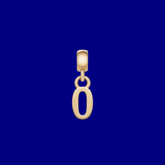 Number Charm Gold