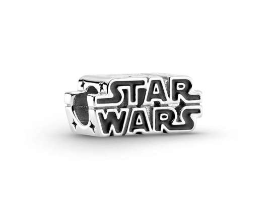 Pandora - glänsande berlock med star wars-logotyp silver