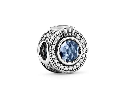 Pandora - glittrande blå crown o berlock