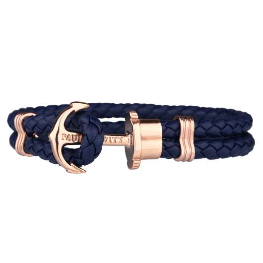 Paul Hewitt Leather Phrep Armband Marinblå/Rosé