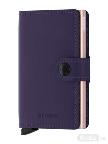 Plånbok SECRID Miniwallet Matte Purple-Rose