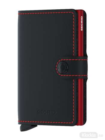 SECRID Miniwallet Matte Black & Red MM-Black-Red