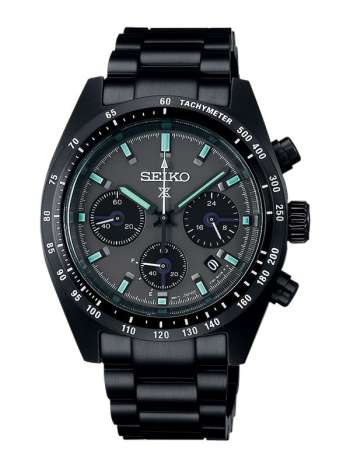 Seiko prospex black series night speedtimer solar chronograph