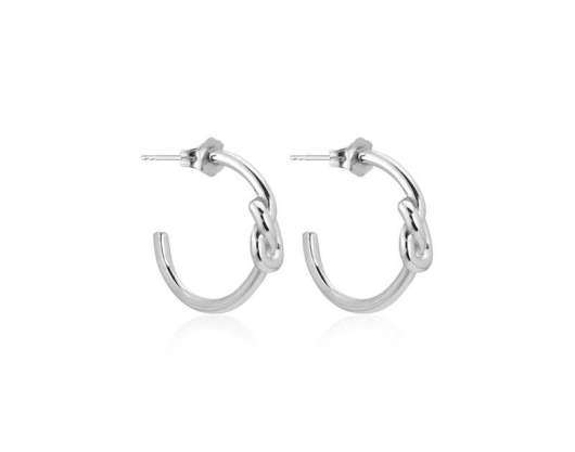 Sophie by sophie - knot mini hoops silver