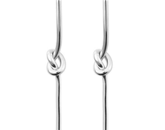 Sophie by sophie - knot stick earrings silver
