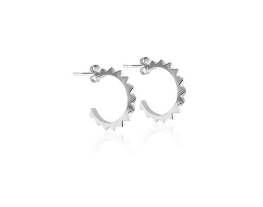Sophie by sophie pyramid hoops silver
