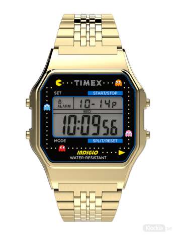 TIMEX T80 Pac-Man Goldtone 34mm